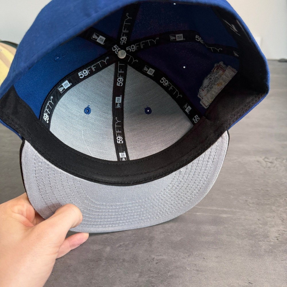 Hat Club Seattle Mariners New Era‎ Cap 7 1/2 Blue Black 59Fifty Silver Metallic - Picture 6 of 7
